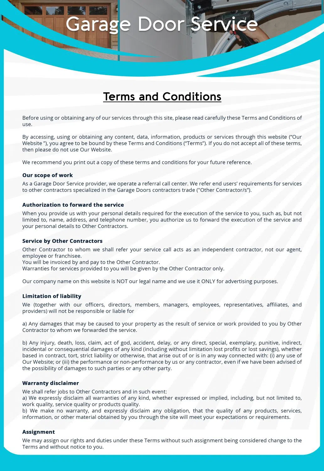 Capitol Garage Door Service Paradise Valley, AZ 480-939-3819 - terms-gr-10m